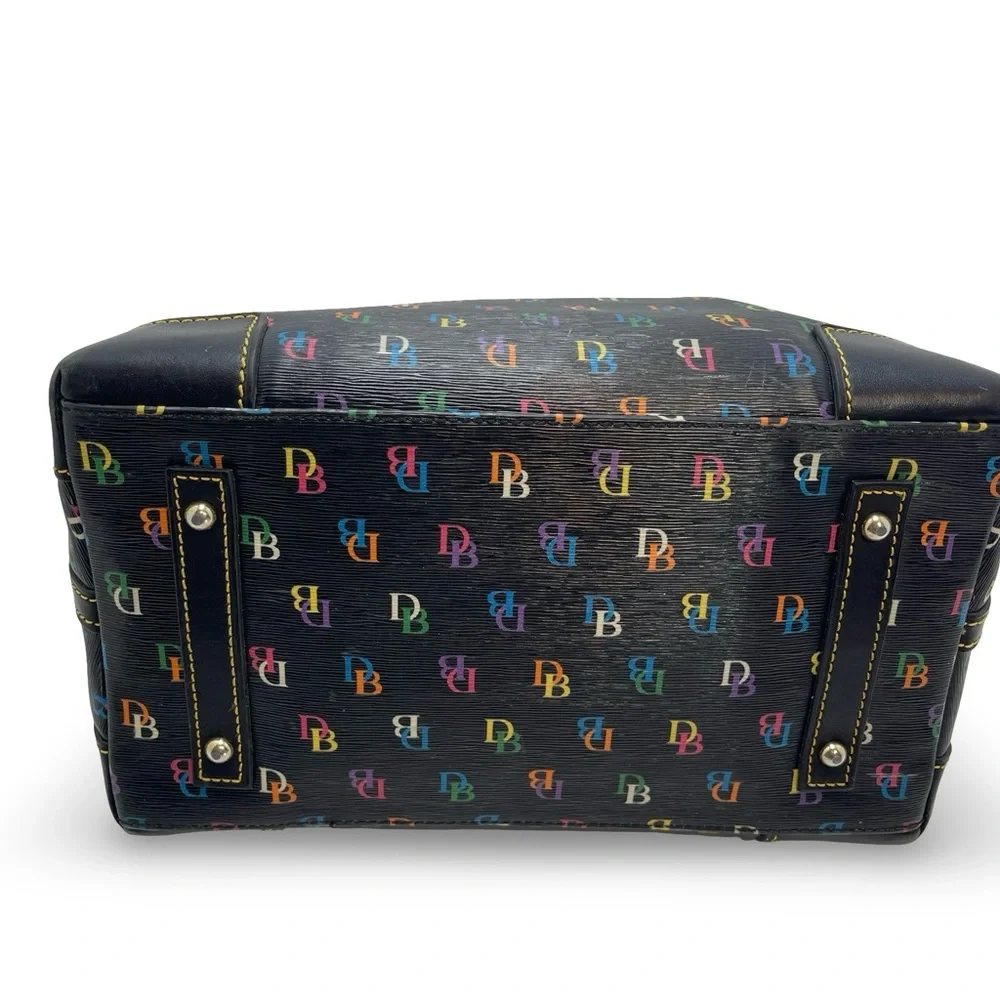 RARE Dooney & Bourke Rainbow “It Bag” | Y2K Vintage Satchel | Heart Tag - Picture 7 of 16